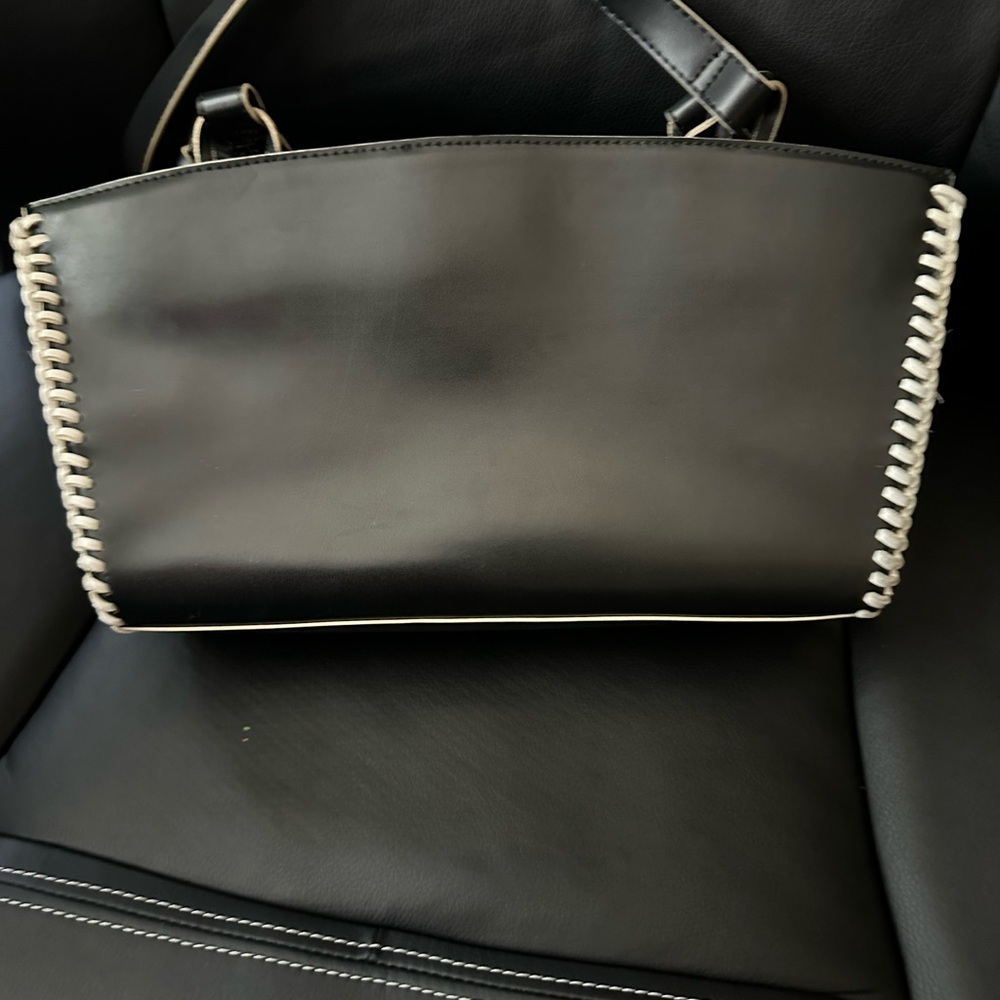 MX Black and White Women's Handbag - Picture 3 of 4